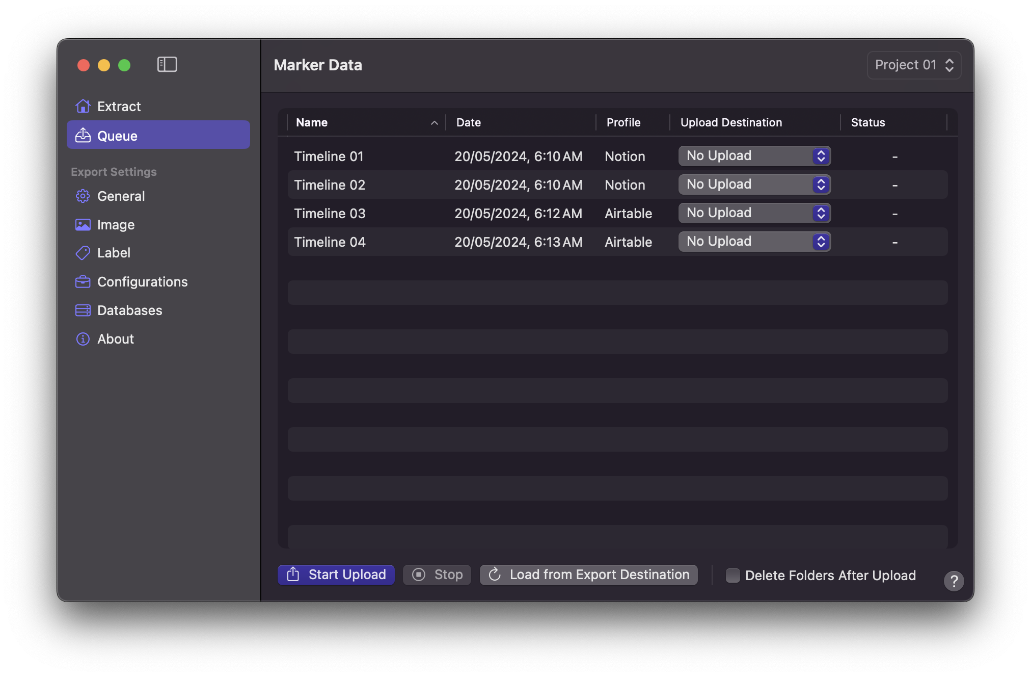 Marker Data 队列处理窗口